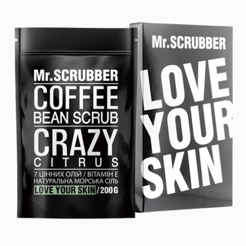 MR. SCRUBBER Кавовий скраб для тіла CRAZY CITRUS, 200 g 1752218755628 фото