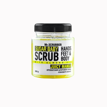 Mr.SCRUBBER Цукровий скраб для тіла SUGAR BABY JUICY MANGO, 300 g 1752215494294 фото