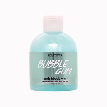 HOLLYSKIN Зволожувальний гель для миття рук і тіла BUBBLE GUM, 300 ml 1752227317153 фото