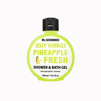 MR. SCRUBBER Гель для душу Jelly Bubbles PINEAPPLE FRESH, 300 ml 1752217526232 фото