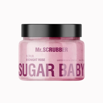 Mr.SCRUBBER Цукровий скраб для тіла SUGAR BABY MIDNIGHT ROSE , 450 g 1752215390008 фото
